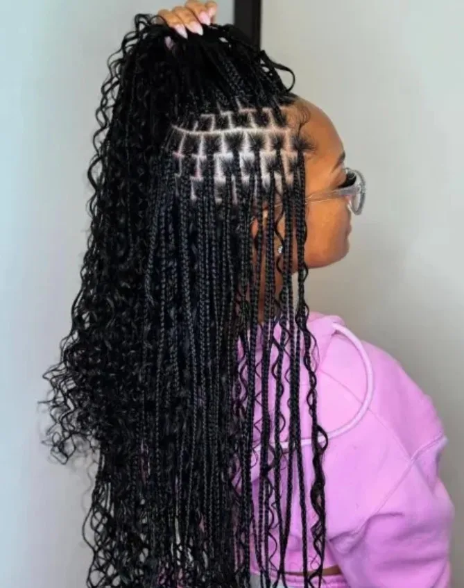 Braided hairstyle by Eyitayo